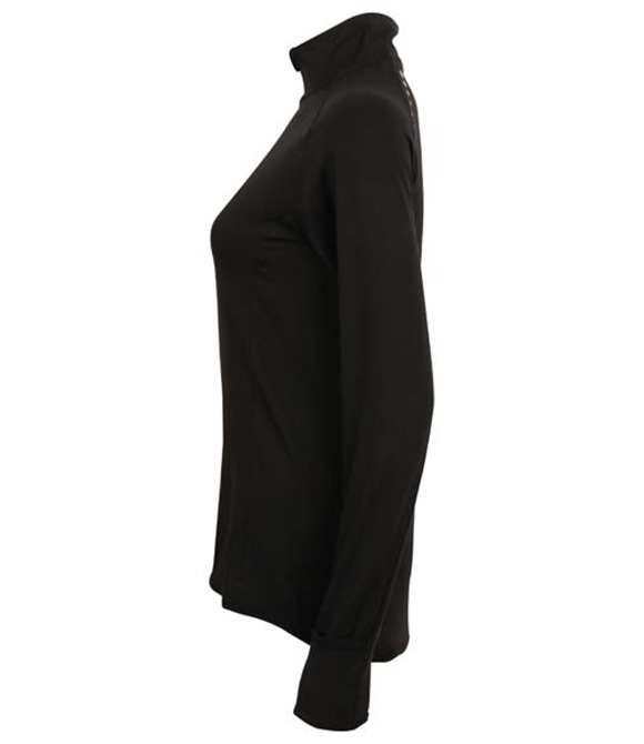 Tombo Women's long-sleeved ¼ zip top
