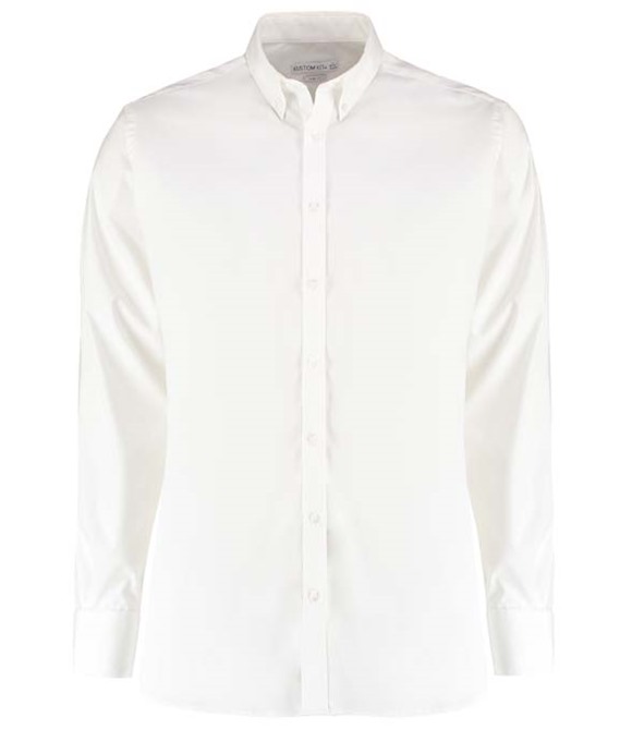 Kustom Kit Stretch Oxford shirt long-sleeved (slim fit)