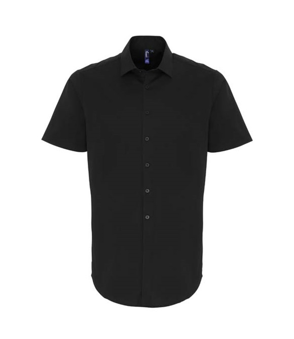 Premier Stretch fit cotton poplin short sleeve shirt