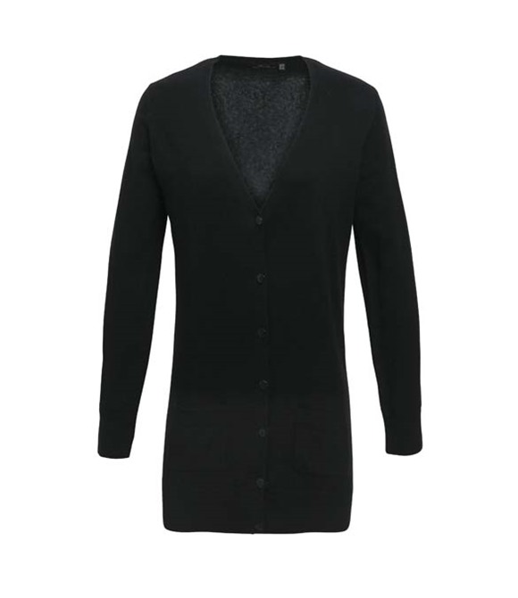 Women's longline knitted cardigan