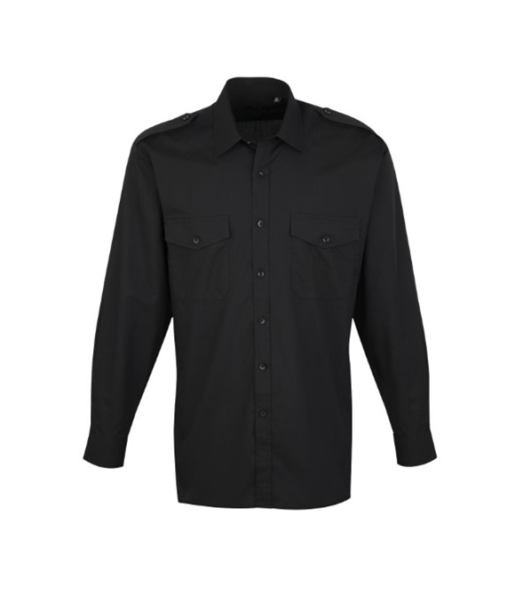 Long sleeve pilot shirt