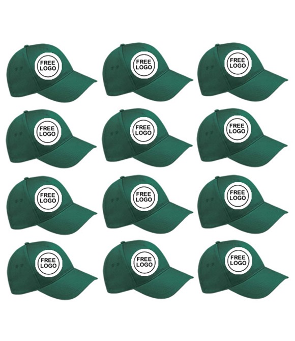 12 x 5-Panel Caps With Free Logo