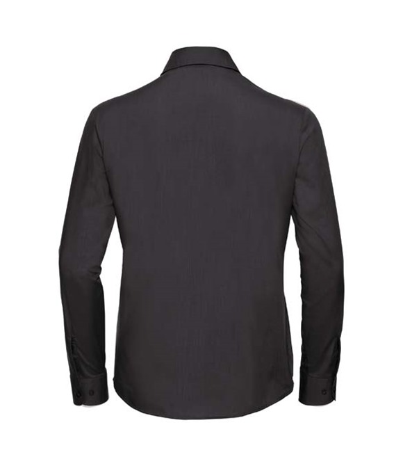 Women's long sleeve polycotton easycare poplin shirt