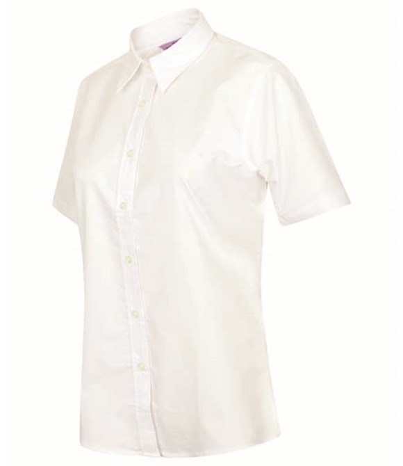 Henbury Women's short sleeve classic Oxford shirt