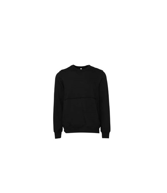 Bella Canvas Unisex raw-seam crew pullover