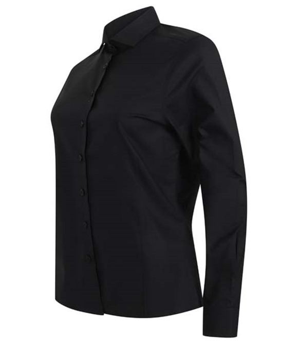 Henbury Women's long sleeve stretch shirt