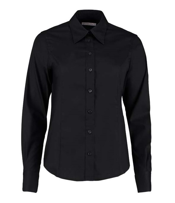 Women's corporate Oxford blouse long-sleeved (tailored fit)