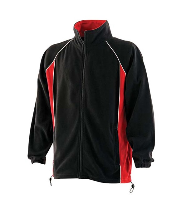 Finden & Hales Piped microfleece jacket