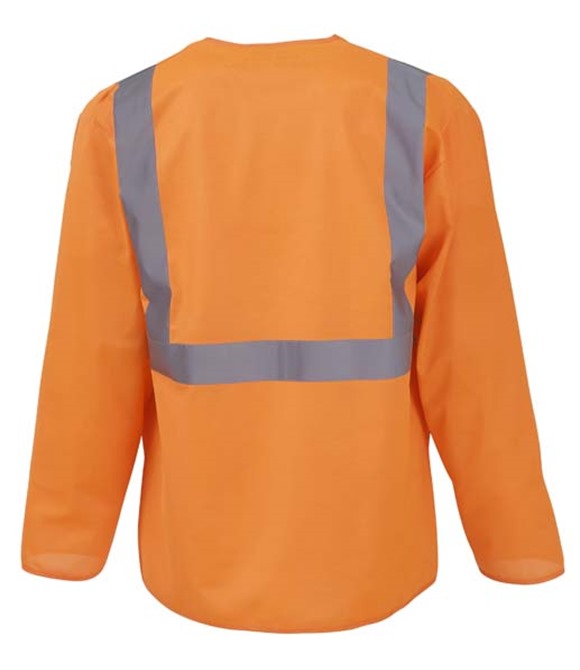 Yoko Hi-vis executive long sleeve waistcoat (HVJ800)