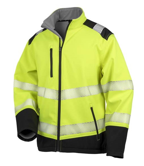 Printable ripstop safety softshell