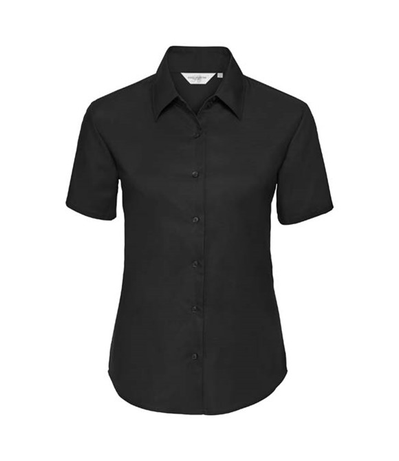 Russell Collection Women's short sleeve Oxford shirt