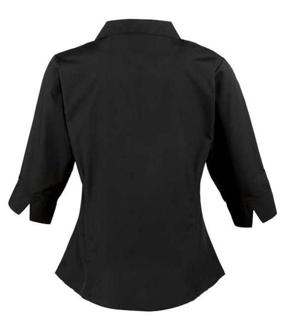 Women's ¾ sleeve poplin blouse