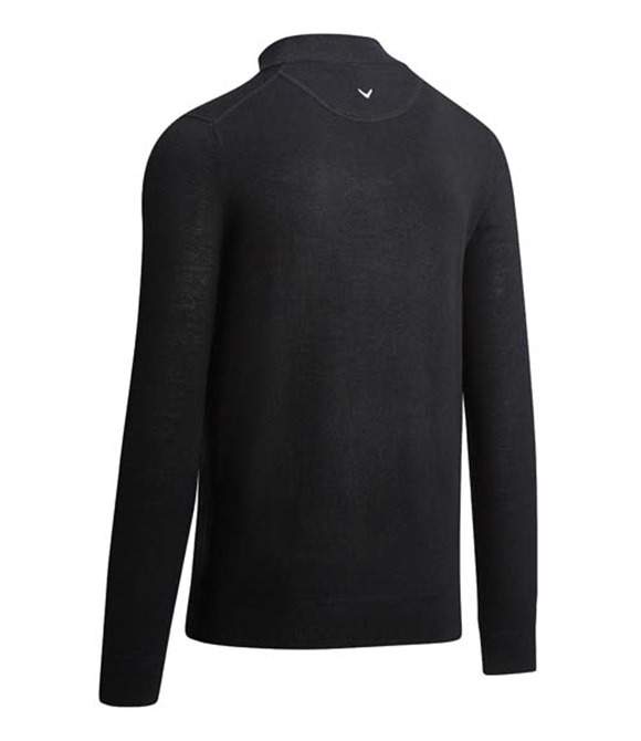 Ribbed ¼ zip Merino sweater