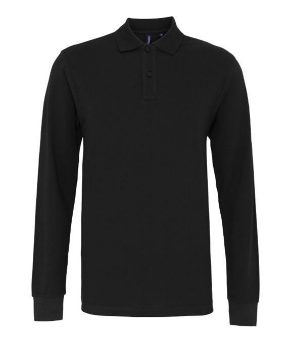 Men's classic fit long sleeved polo