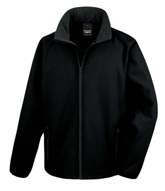 Printable 3-in-1 transit jacket with softshell inner