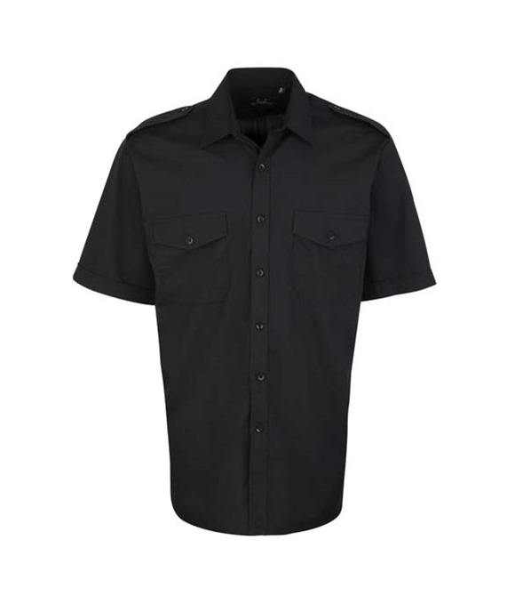Short sleeve pilot shirt