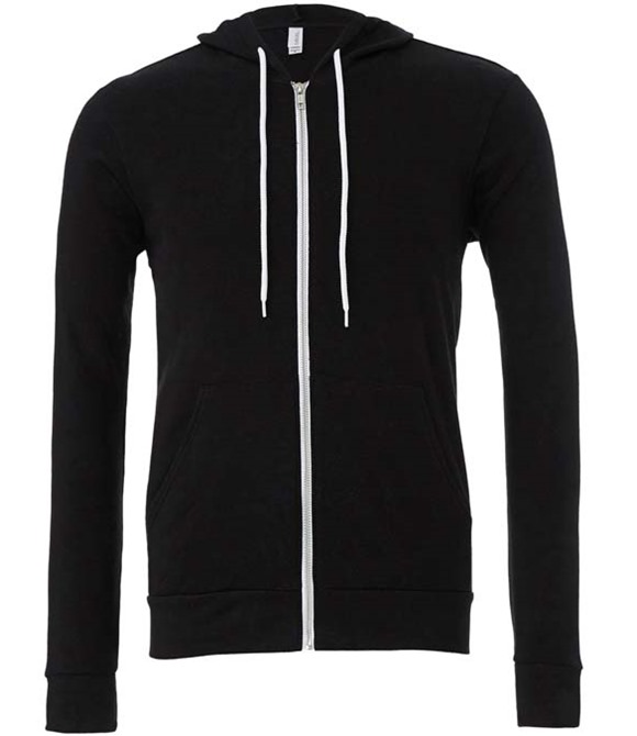 Bella+Canvas Bella Canvas Unisex polycotton fleece full zip hoodie