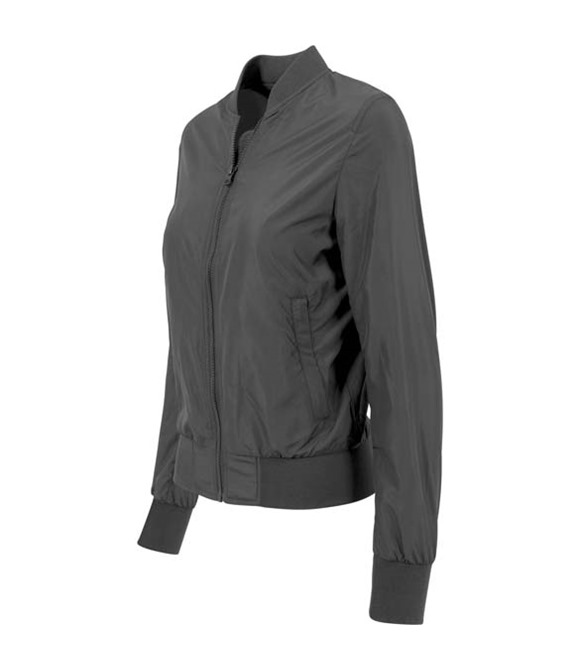 Build Your Brand Women's nylon bomber jacket