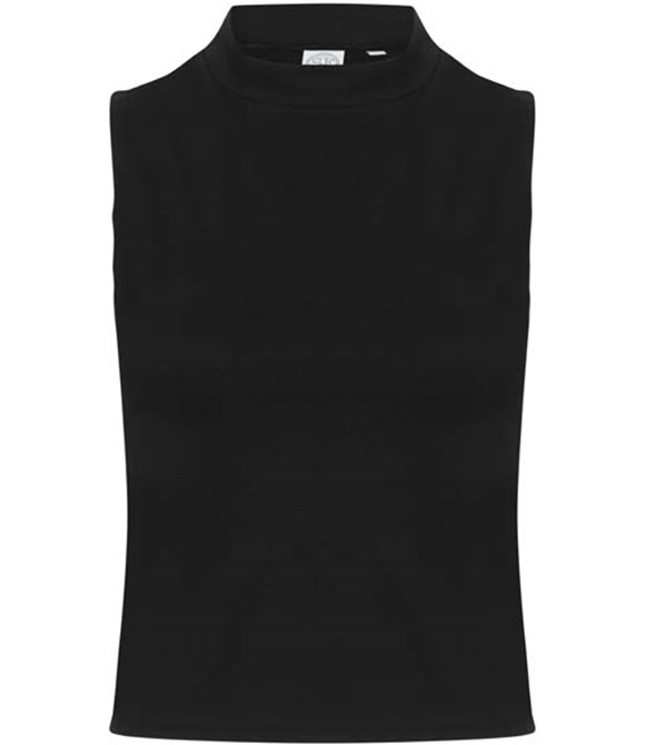 SF Women's high neck crop vest