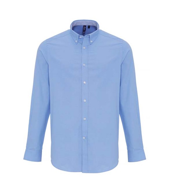 Premier Cotton-rich Oxford stripes shirt