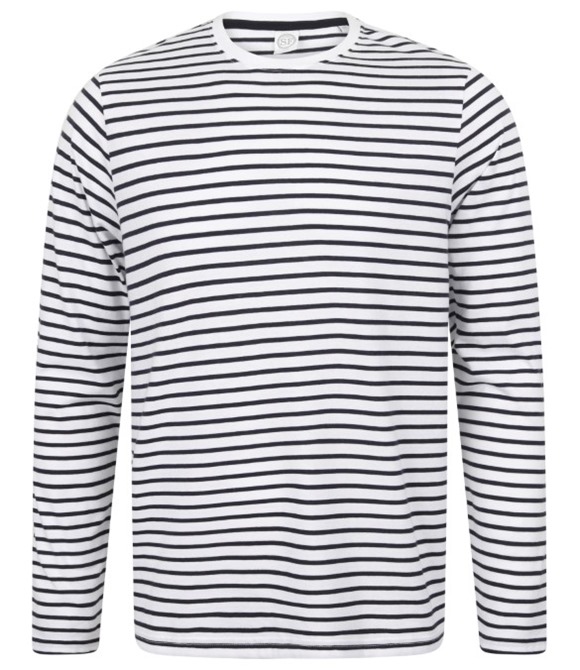 Unisex long-sleeved striped T
