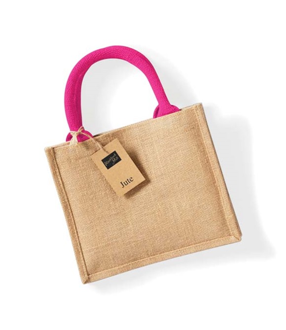 Jute mini gift bag
