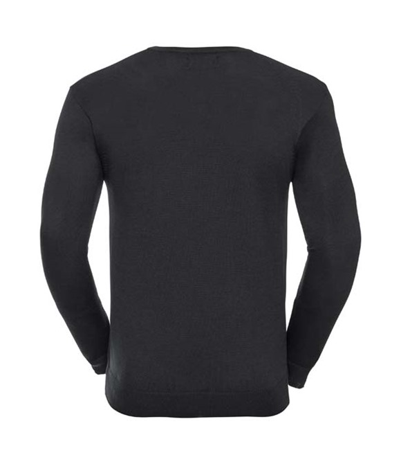Russell Collection V-neck knitted sweater