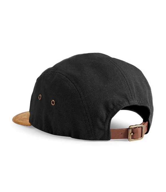 Beechfield Suede peak 5-panel cap