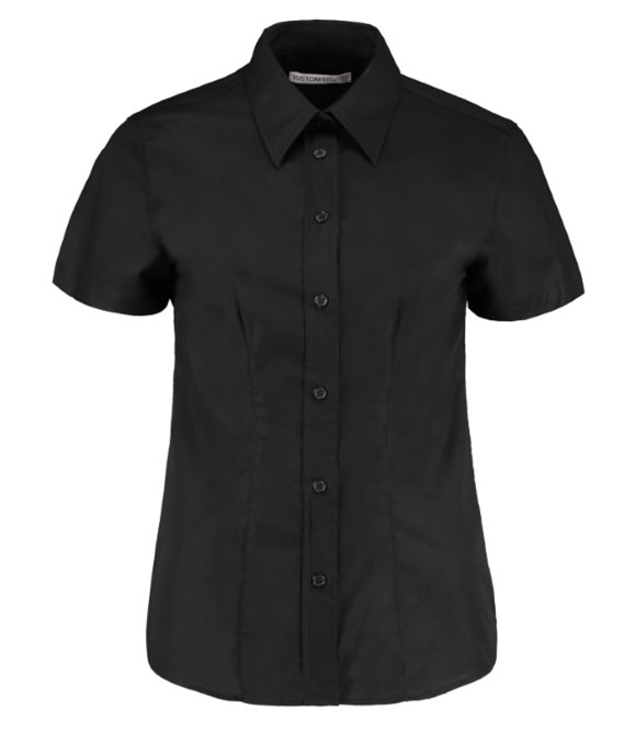Women's workplace Oxford blouse short-sleeved (tailored fit)