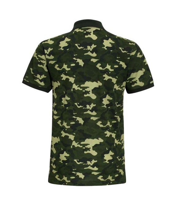 Asquith & Fox Men's camo piqué polo