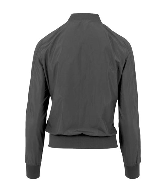 Build Your Brand Women's nylon bomber jacket