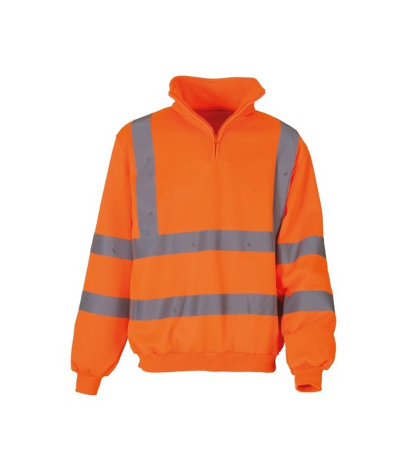 Hi-vis ¼ zip sweatshirt (HVK06)