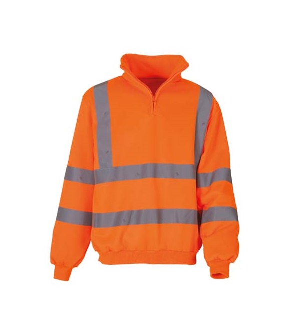 Yoko Hi-vis ¼ zip sweatshirt (HVK06)