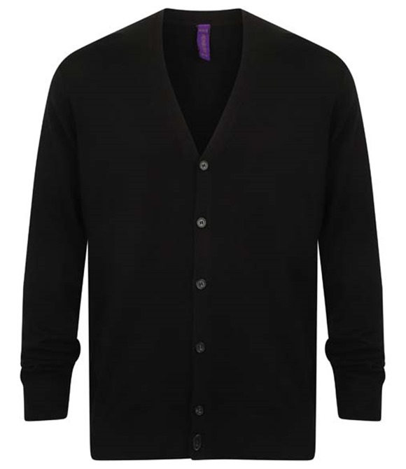 Henbury V-button cardigan