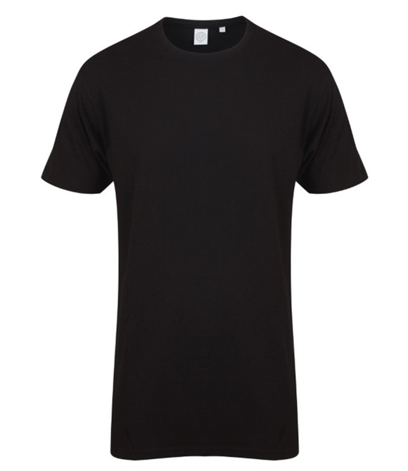 Longline t-shirt with dipped hem