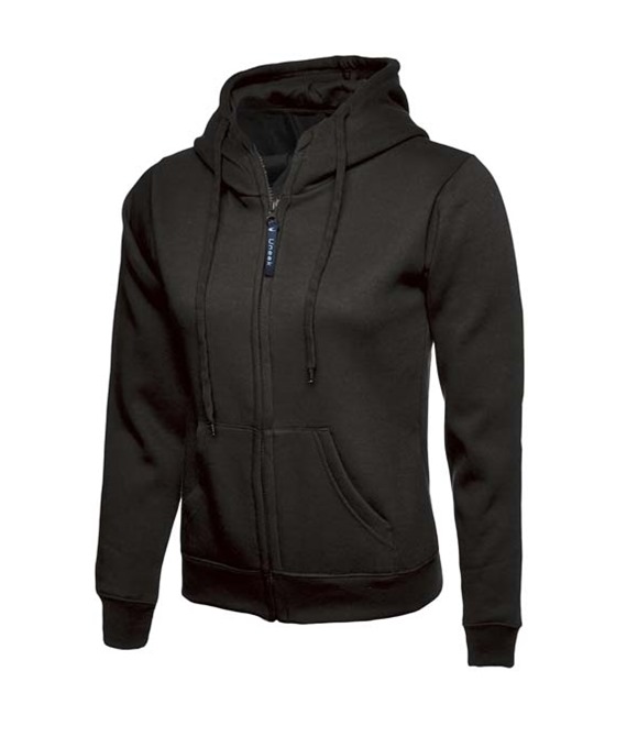 Uneek Ladies Classic Full Zip Hooded Sweatshirt