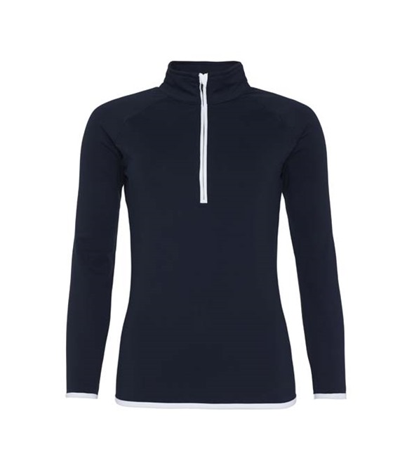 AWDis Cool Girlie cool ½ zip sweatshirt