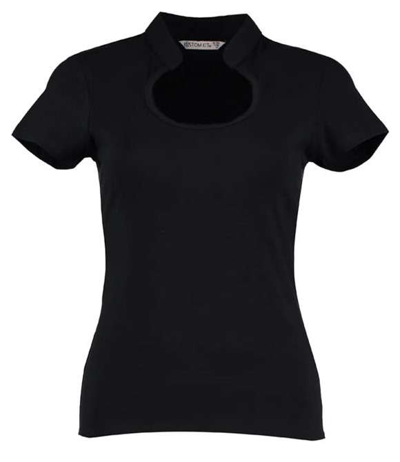 Kustom Kit Women's corporate top keyhole neck (regular fit)