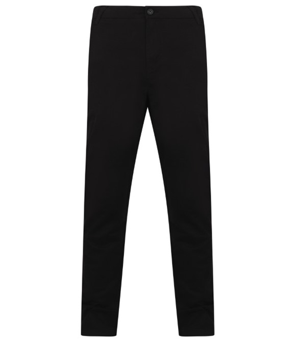 Stretch chinos with flex waistband