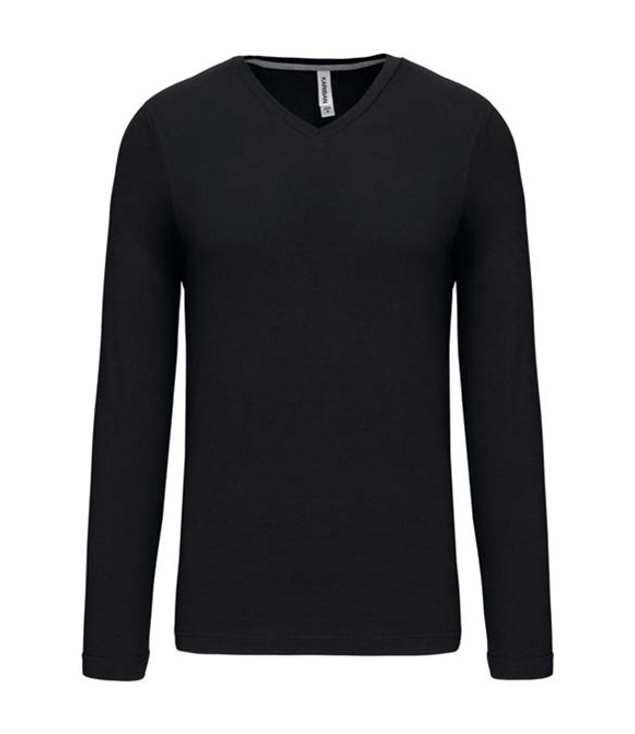 Kariban Long sleeve v-neck t-shirt