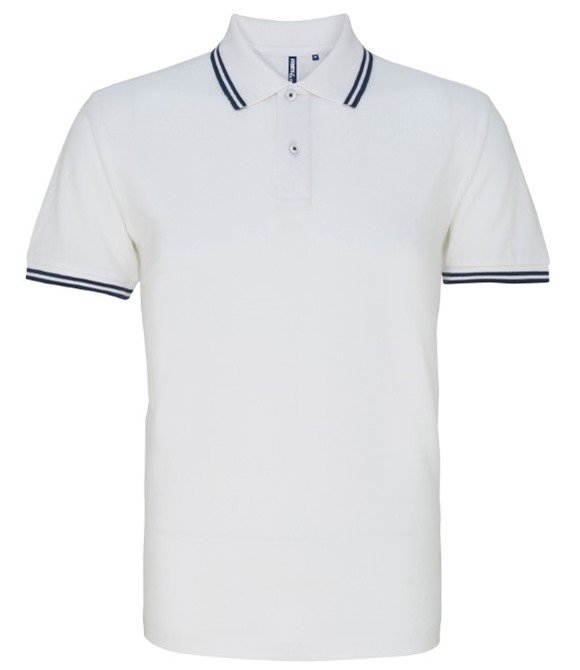 Men's classic fit tipped polo