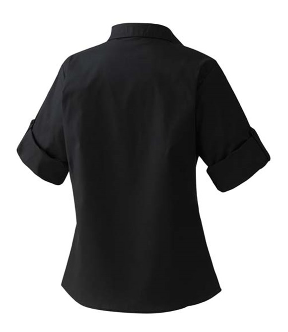 Premier Women's roll sleeve poplin blouse