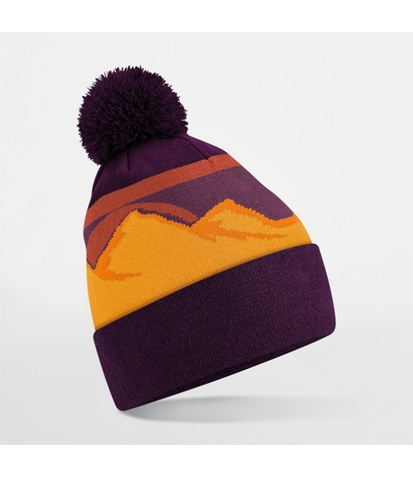 Beechfield Mountain peaks pom pom beanie