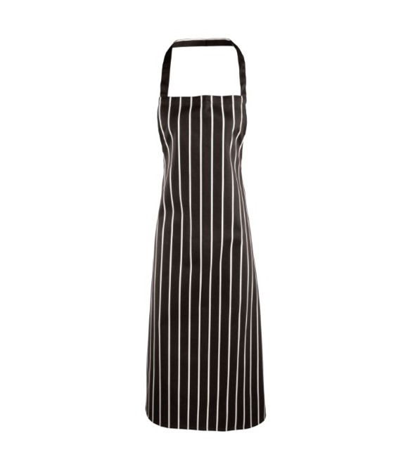 Striped bib apron