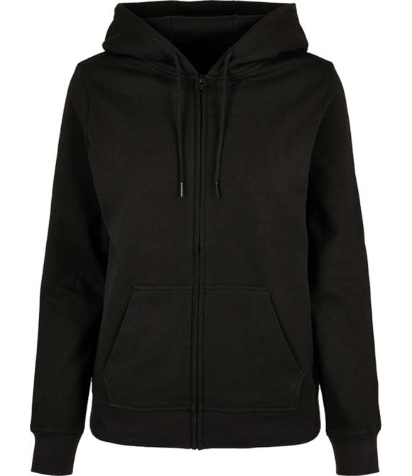 Build Your Brand Basic Womens basic zip hoodie