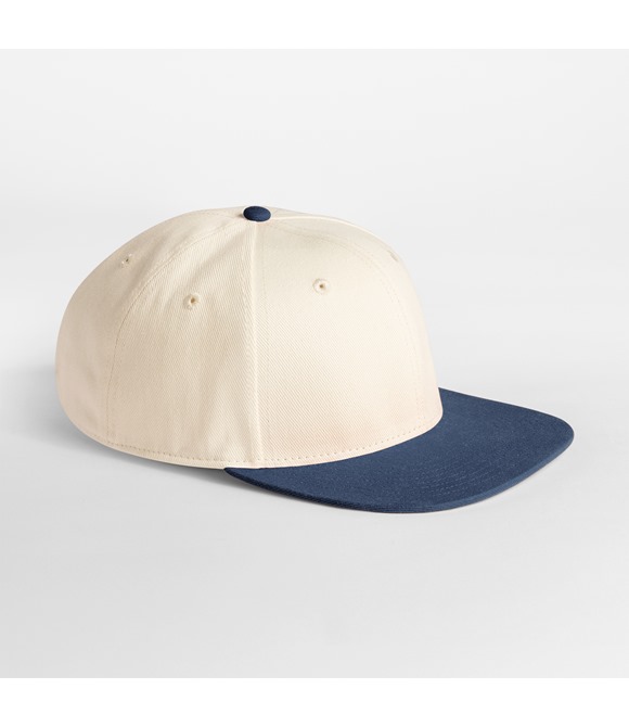 Contrast flat peak 6-panel cap