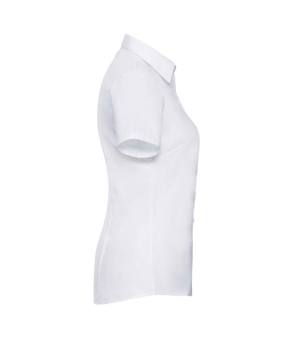 Russell Collection Women's short sleeve herringbone shirt