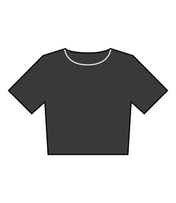 Women’s heavyweight washed cropped tee