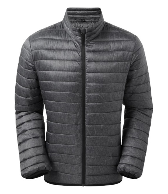 Melange padded jacket