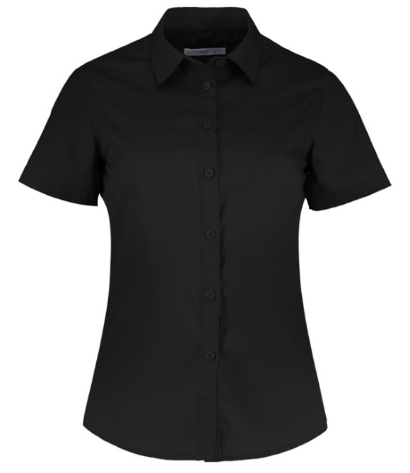 Women's poplin shirt short sleeve